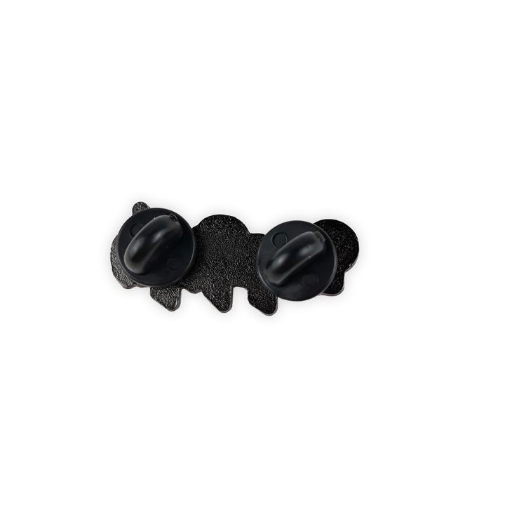 Deep purple metal pin (2)