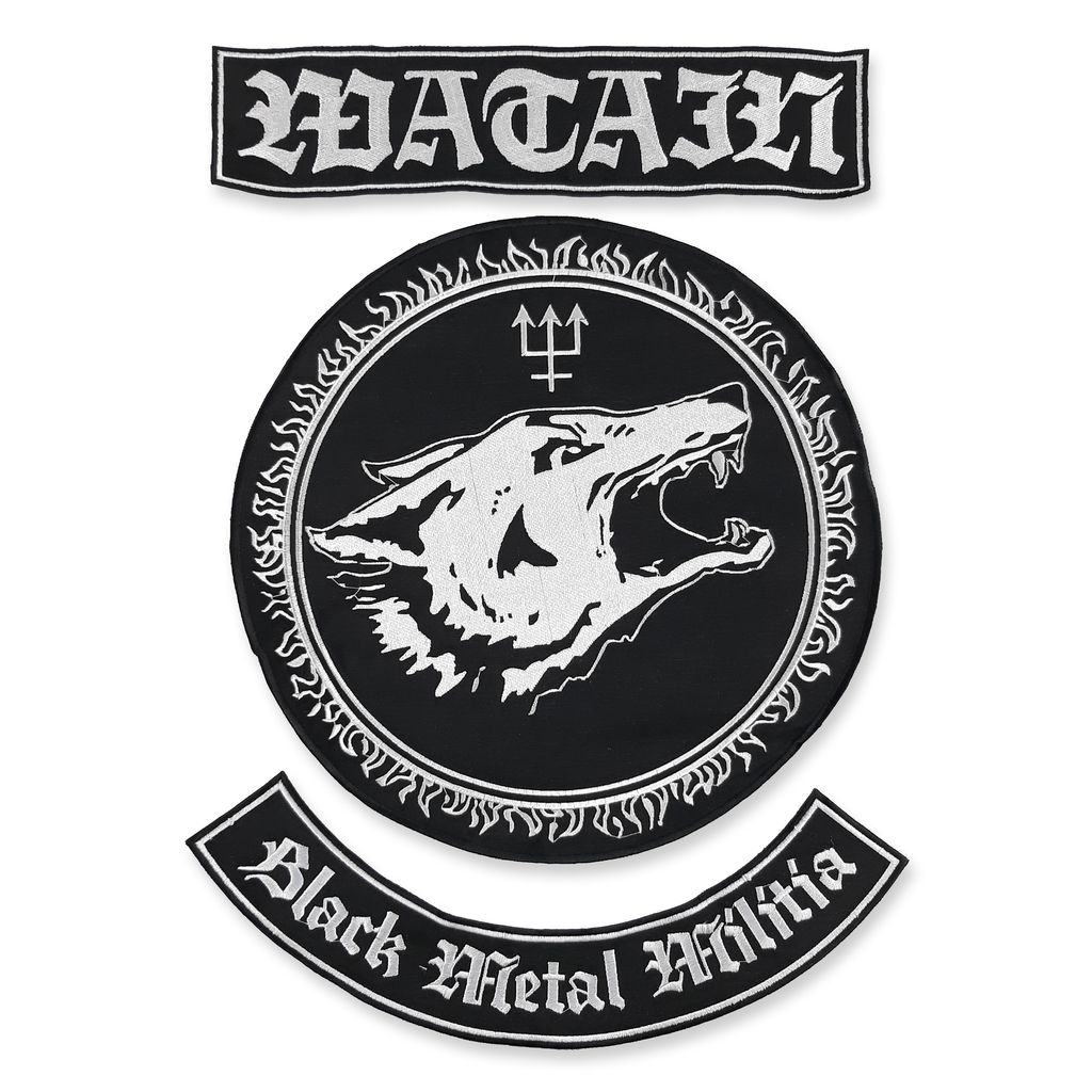 Watain-Black metal militia Backpatch set