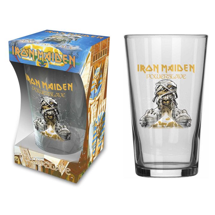 Iron Maiden ‘Poweslave’ Beer Glass