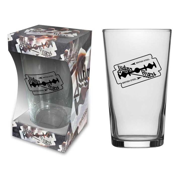Judas Priest ‘British Steel’ Beer Glass