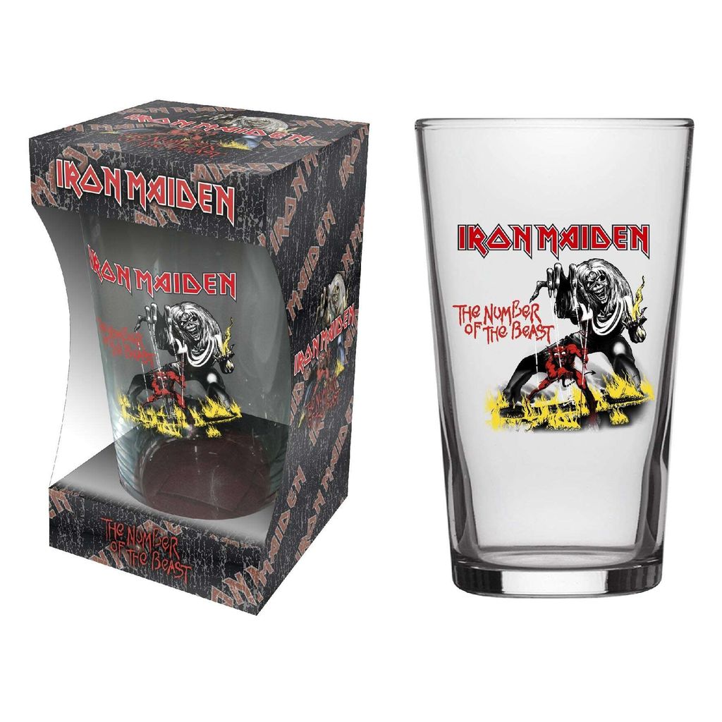 Iron Maiden ‘Number Of The Beast’ Beer Glass
