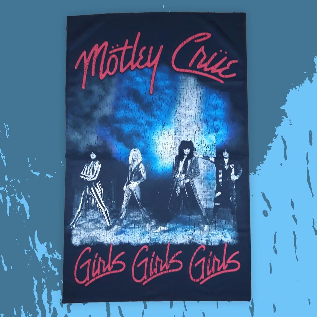 MOTLEY CRUE-GIRLS, GIRLS, GIRLS flag