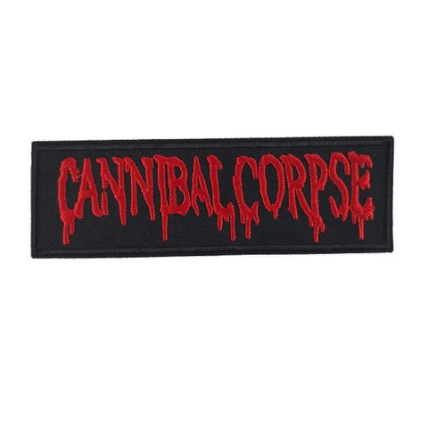Cannibal corpse-red logo patch