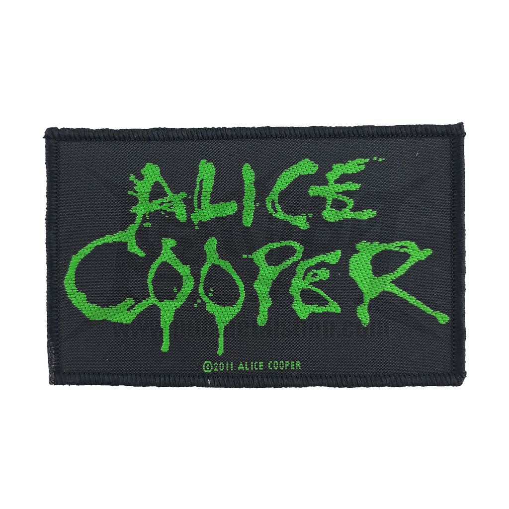 ALICE COOPER-green logo woven patch