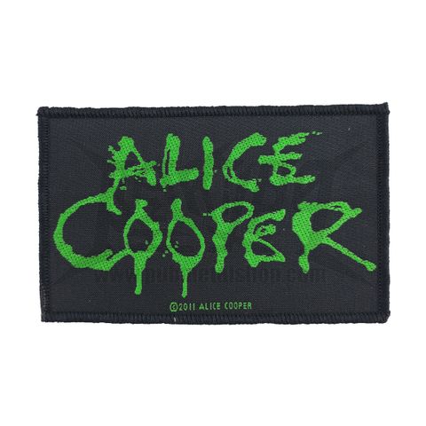 ALICE COOPER-green logo woven patch