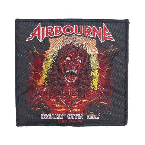 AIRBOURNE-BREAKIN' OUTTA HELL Woven Patch