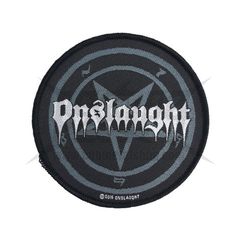 ONSLAUGHT-PENTAGRAM Woven Patch