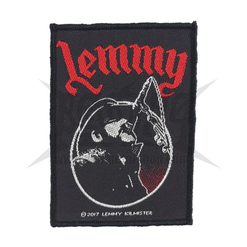 LEMMY-MICROPHONE Woven patch