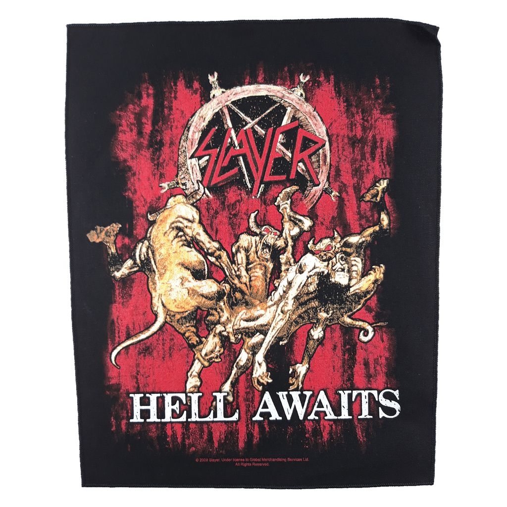 SLAYER-HELL AWAITS backpatch