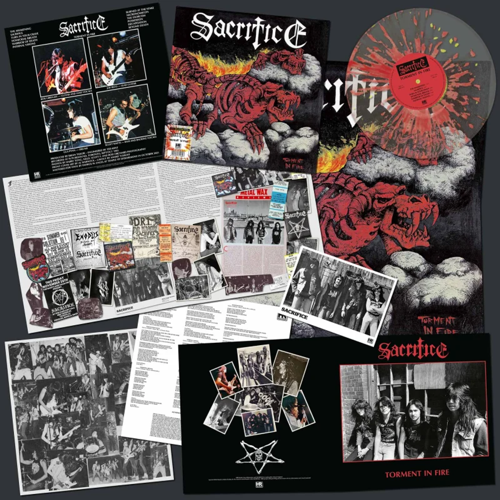 SACRIFICE-Torment in Fire LP SPLATTER