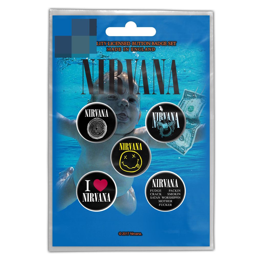 Nirvana-Nevermind Button Badge Pack.jpg