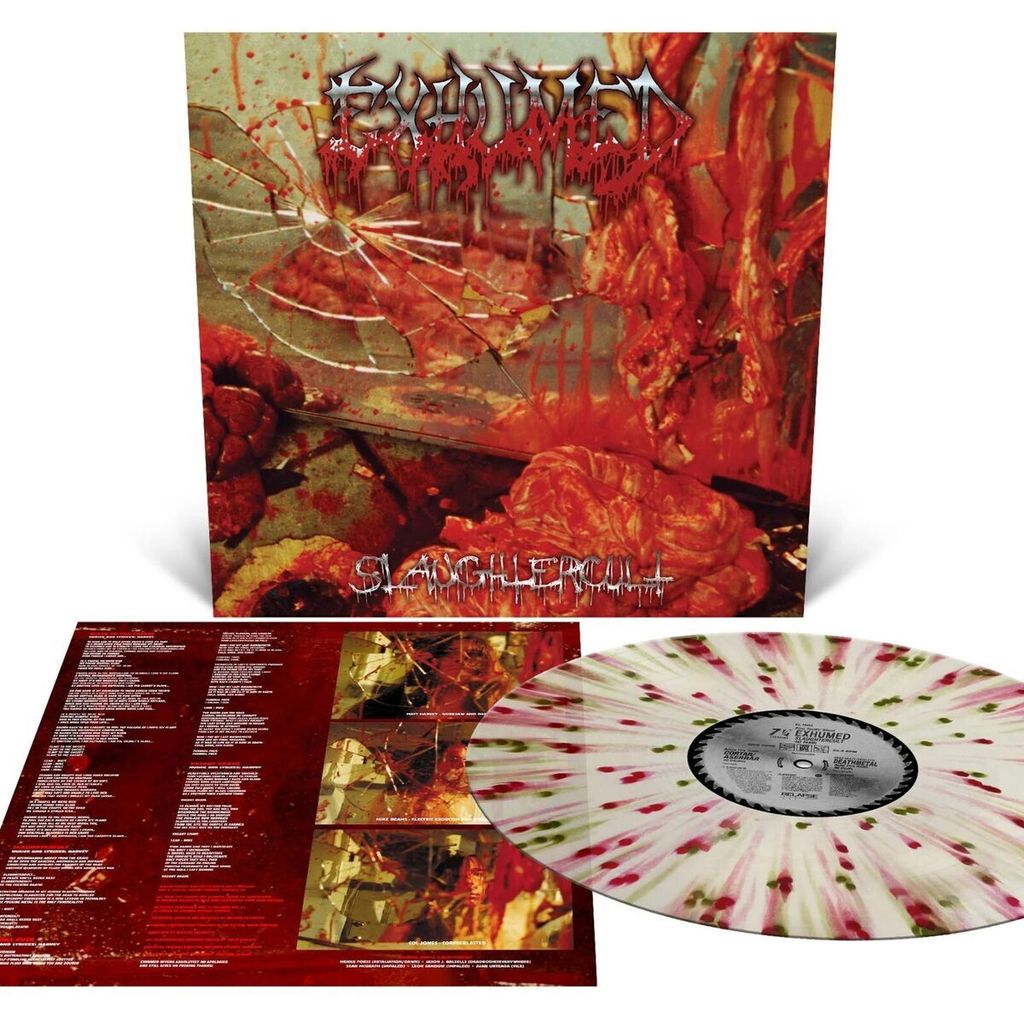 Exhumed - Slaughtercult - Milky Clear with Splatter LP