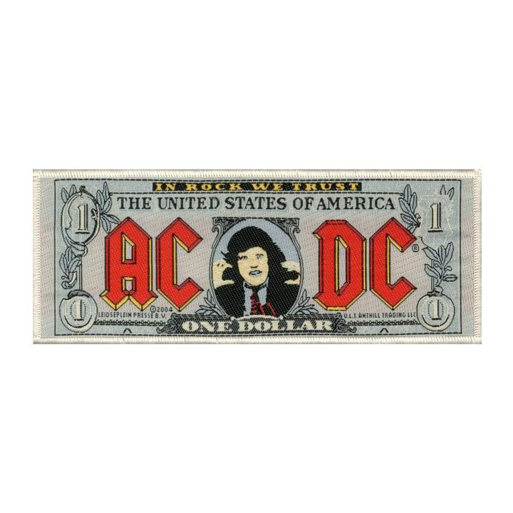 ACDC-Bank Note Woven Patch
