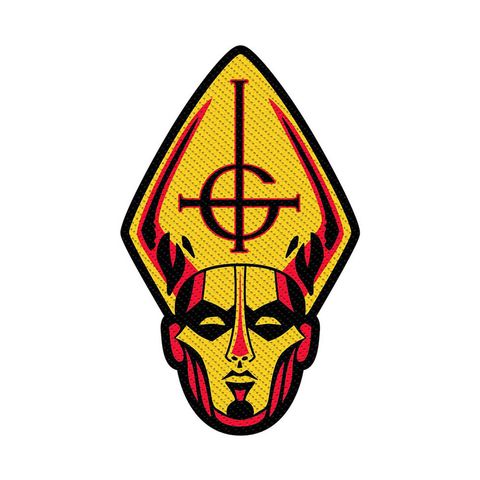 Ghost-Papa Head Woven Patch
