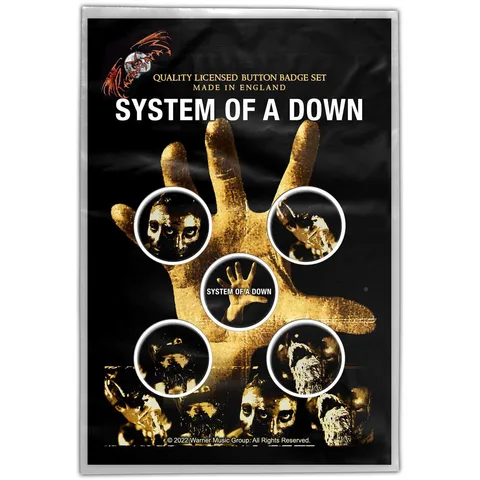 System Of A Down-Hand Button Badge Pack
