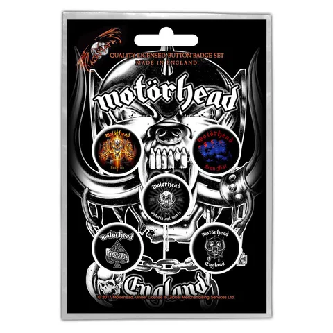 Motorhead-England Button Badge Pack