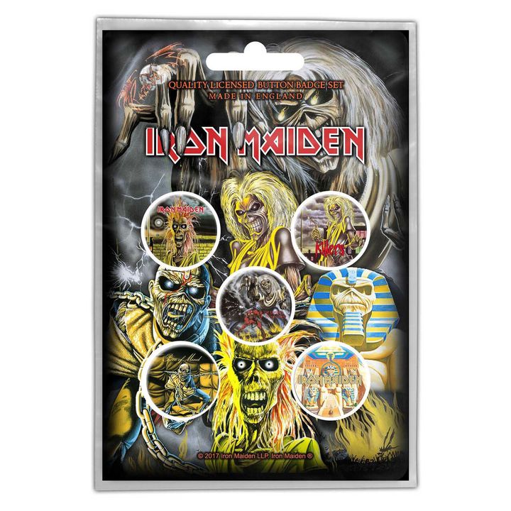 Iron Maiden-Early Albums Button Badge Pack