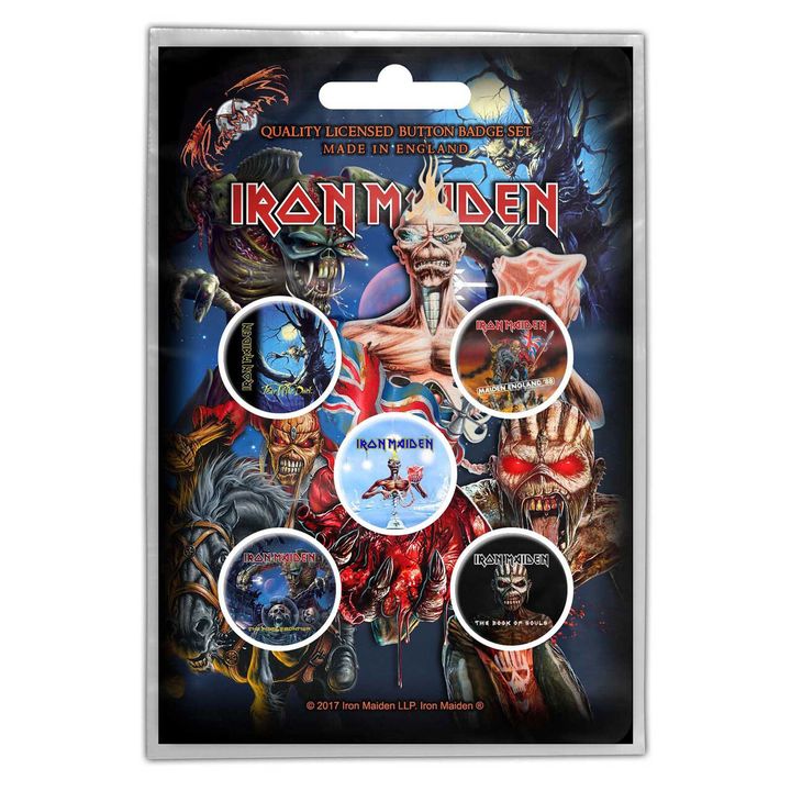 Iron Maiden-Later Albums Button Badge Pack