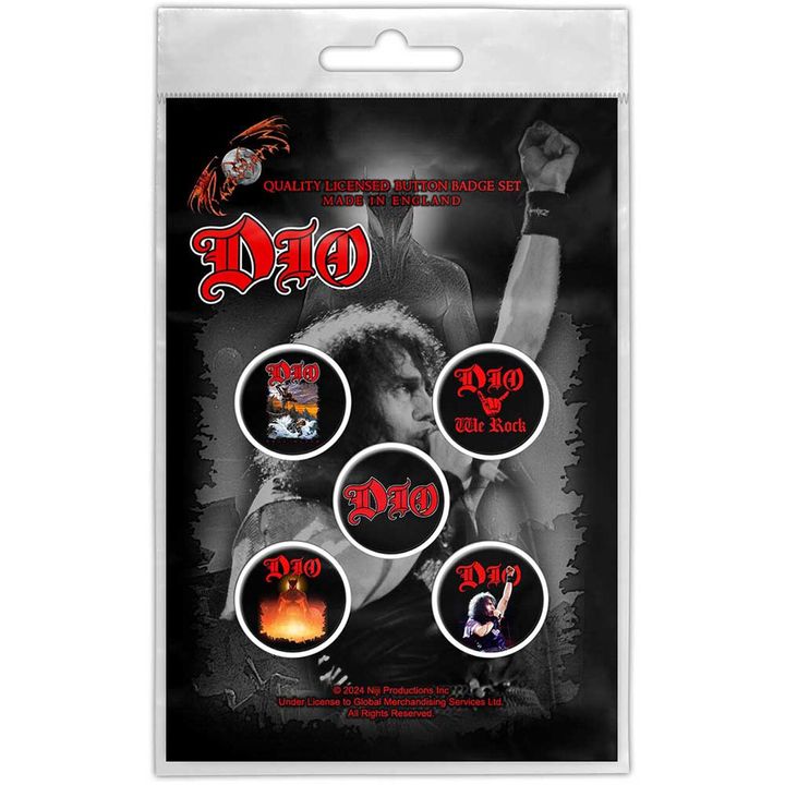 Dio-We Rock Button Badge Pack
