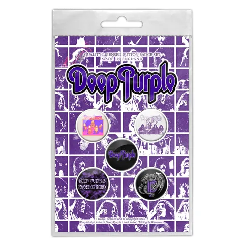 Deep Purple-Logo Button Badge Pack