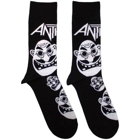 ANTHRAX UNISEX ANKLE SOCKS FACES PATTERN 1