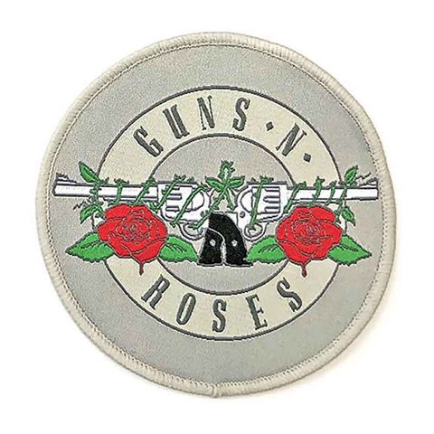 GUNS N ROSES-SILVER CIRCLE LOGO Woven Patch