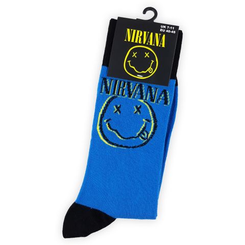 NIRVANA-INVERSE HAPPY FACE Sock