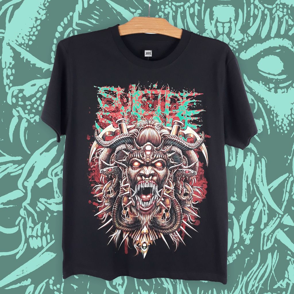 Suicide silence-evil head Tee 1