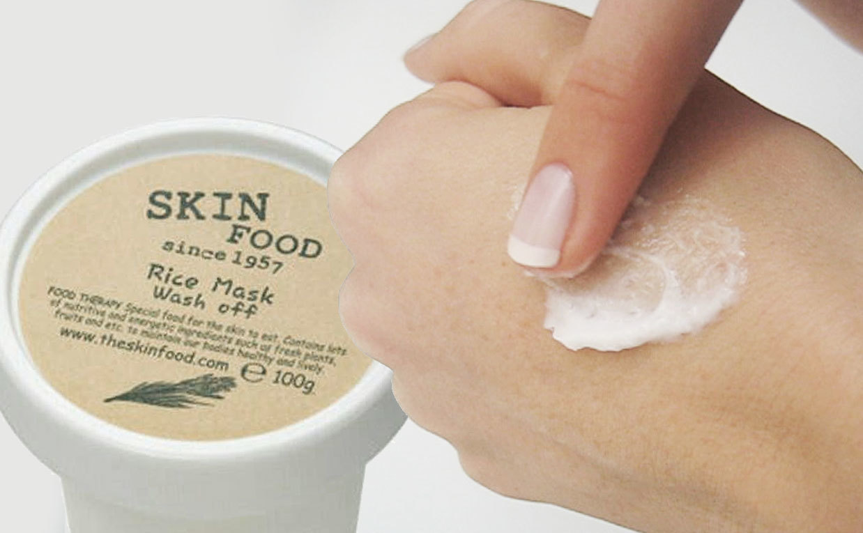Skin Food Rice Mask Wash Off 100g Skinfood Soft Scrub Ohot