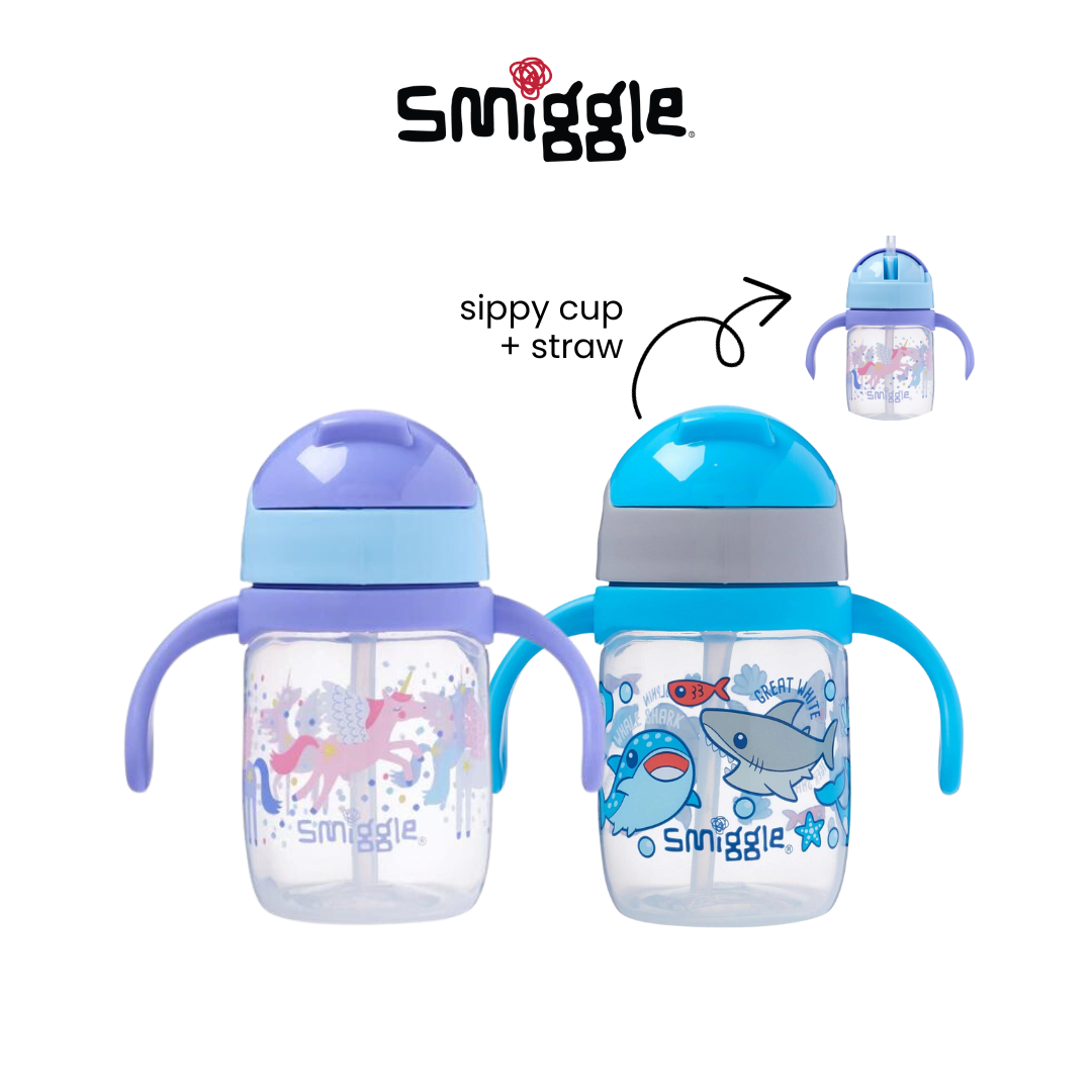 Smiggle Up & Down Teeny Tiny Plastic Sippy Cup with Straw (230ml) (12m+) –  Whizurl's Shop | Baby and Mom Online Store Malaysia