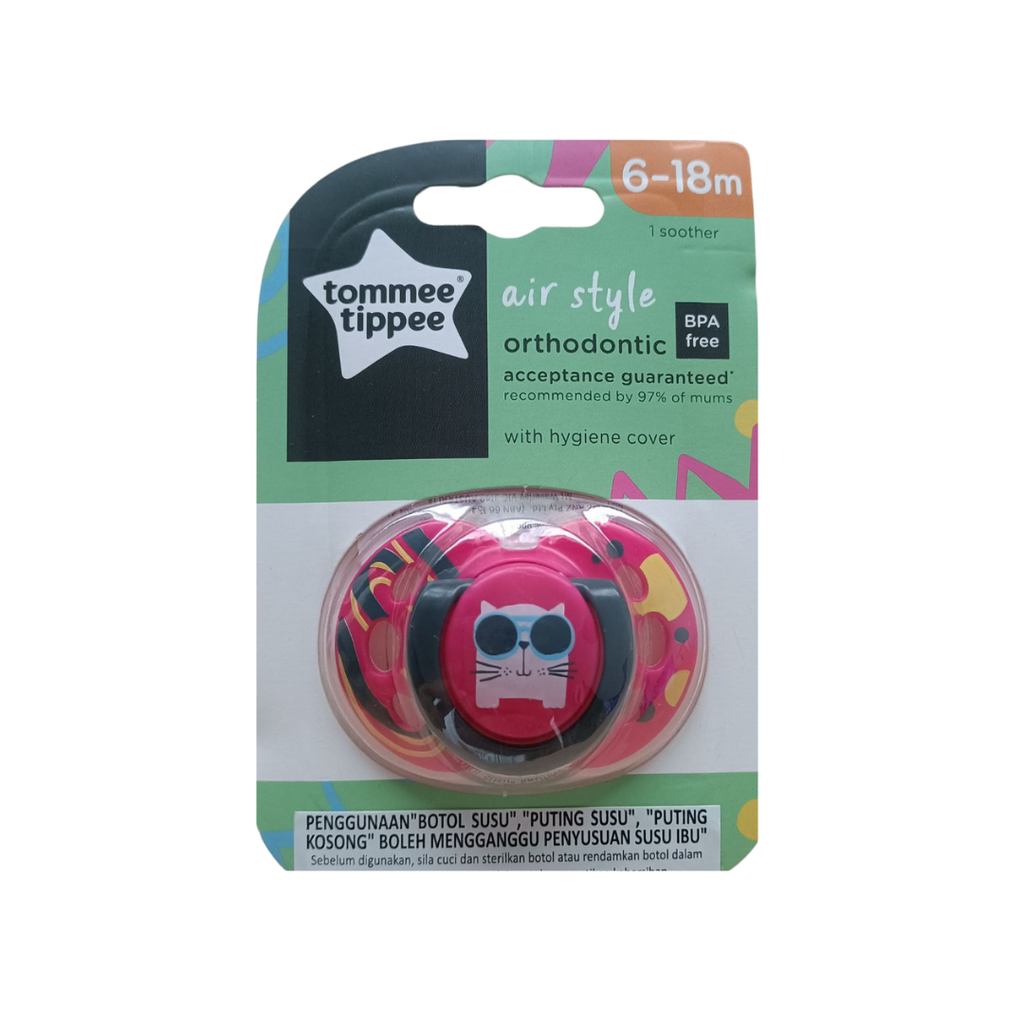 6-18m 1 pc soother pink