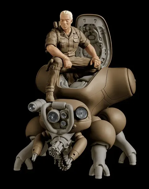 Batou with Fuchikoma