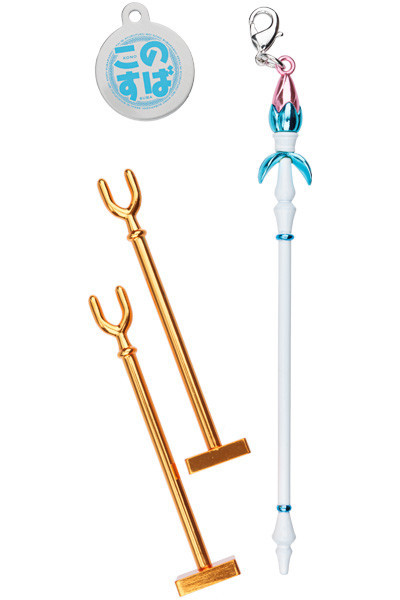 KONO SUBARASHII SEKAI NI SYUKUFUKU WO! LEGEND OF CRIMSON Metal Charm Collection (Aqua's Staff).jpg