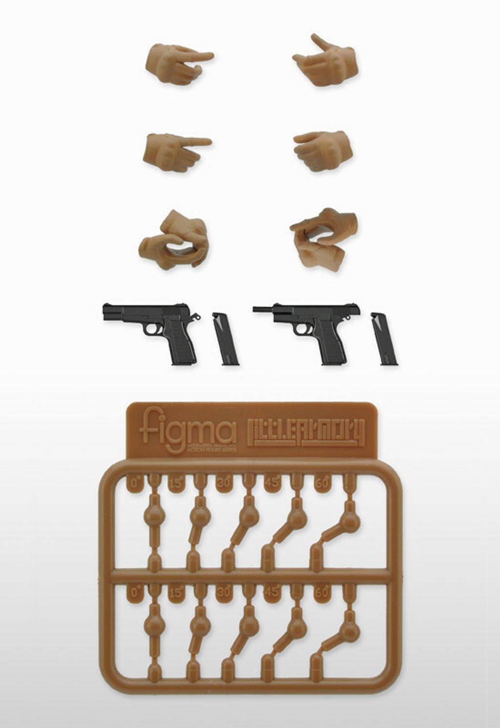 LAOP06 figma Tactical Gloves 2 - Handgun Set (Tan).jpg