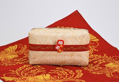 Sakuna Of Rice and Ruin - Bamboo Wicker Lunch Box + Cloth Wrap Set.jpg