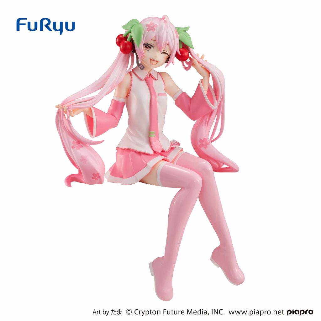 Hatsune Miku Noodle Stopper Figure-Sakura Miku Wink ver.-.jpg