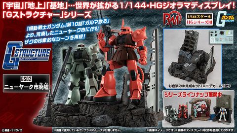 Realistic Model Series Mobile Suit Gundam (For 1-144 HG series) G Structure (GS02) Ruins at New Yark.jpg