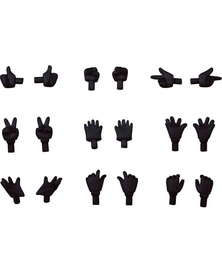 Hand Parts Set Gloves Ver. (Black)