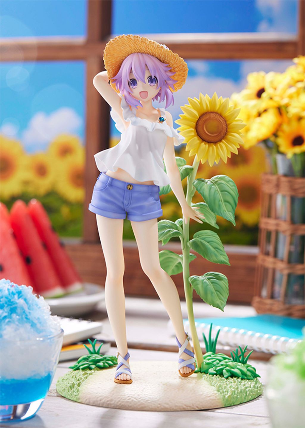 Hyperdimension Neptunia Neptunia summer vacation ver. 1-7 PVC Figure