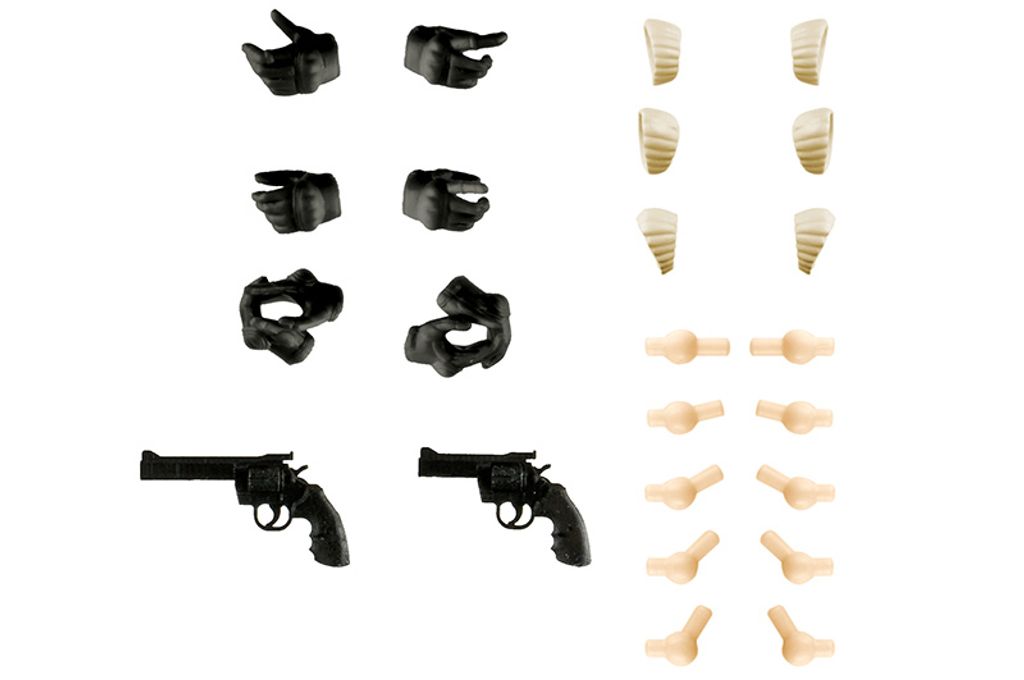LAOP13 Tactical Gloves SOUSAI SHOJO TEIEN 2 Revolver Set BLK