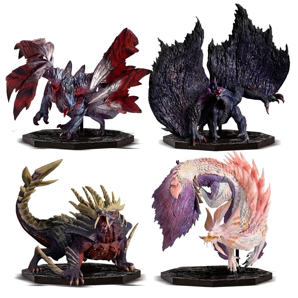 CAPCOM FIGURE BUILDER CUBE MONSTER HUNTER 4pces Box (Gore MagalaCrimson Glow ValstraxMagnamalo (Enraged)Mizutsune)