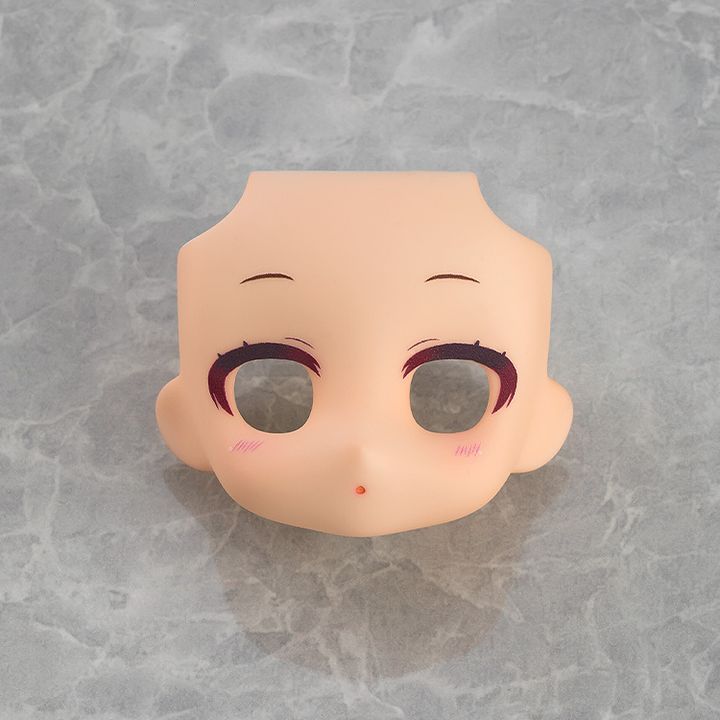 Nendoroid Doll Customizable Face Plate - Narrowed Eyes With Makeup (Peach)
