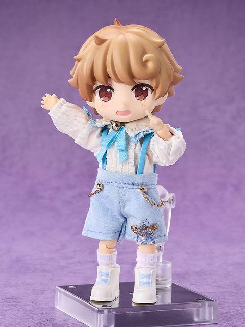 Nendoroid Doll Outfit Set Suspender Shorts Set (White & Blue)
