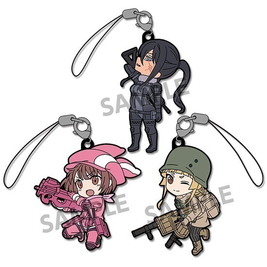 Pikuriru! Sword Art Online Alternative Gun Gale Online Rubber Strap Set (1 set contains 3pcs).jpg