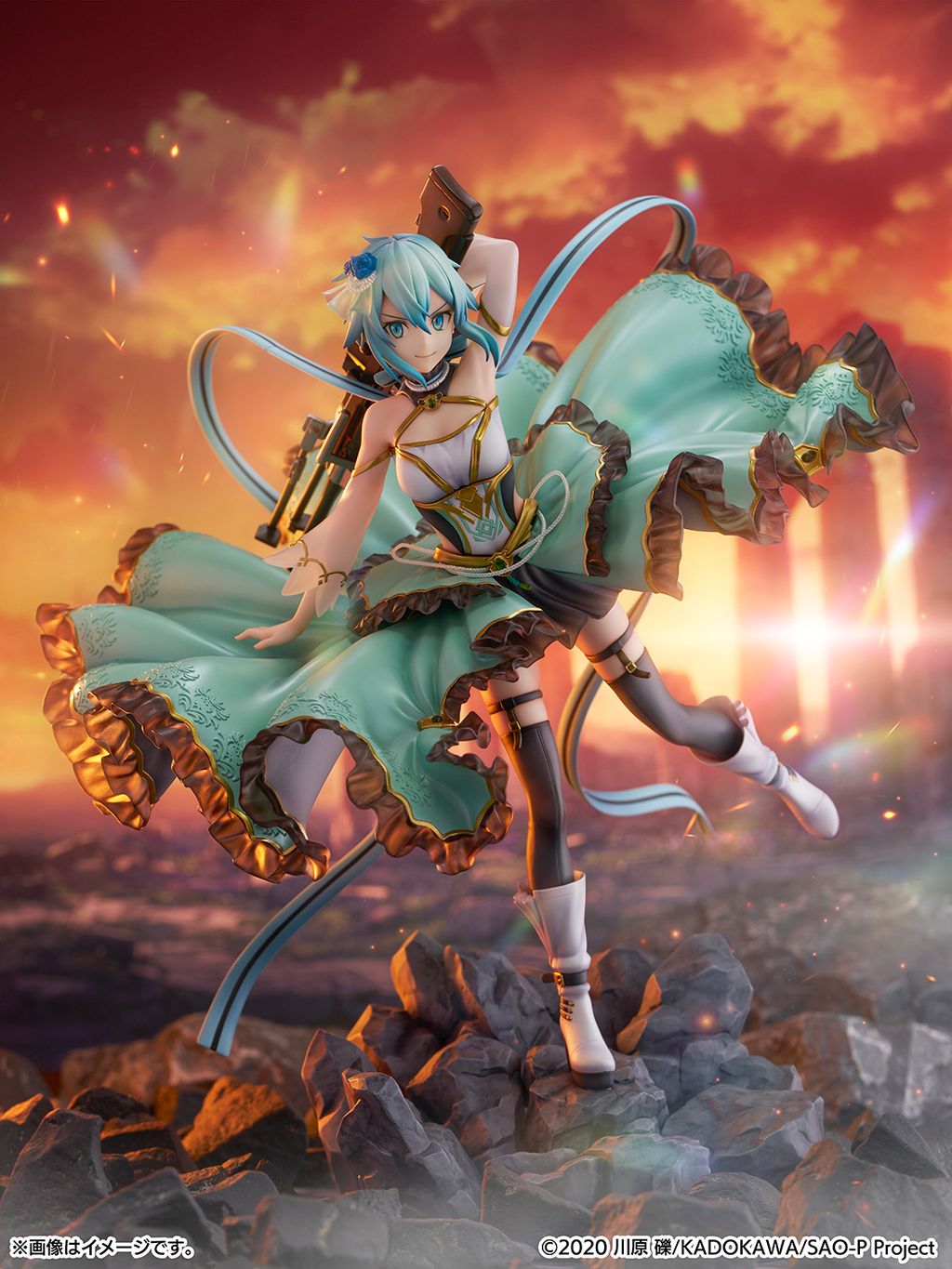 Sinon -Crystal Dress Ver.-17 Scale Figure