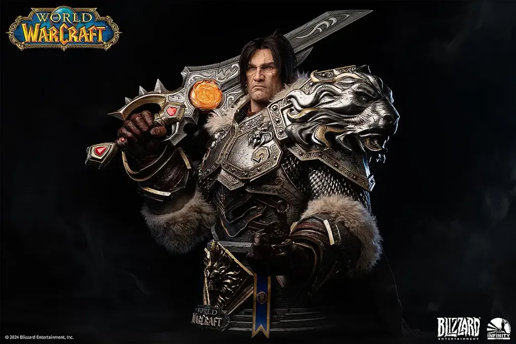World of Warcraft - Varian Wrynn life size bust