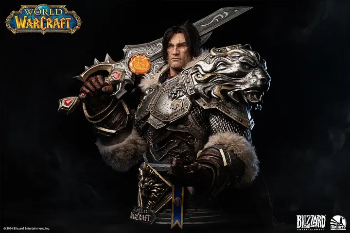 World of Warcraft - Varian Wrynn life size bust