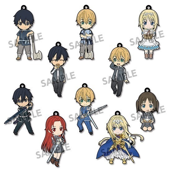 Pikuriru! SWORD ART ONLINE ALICIZATION Trading Rubber Strap (Box of 10 Blind Pack).jpg