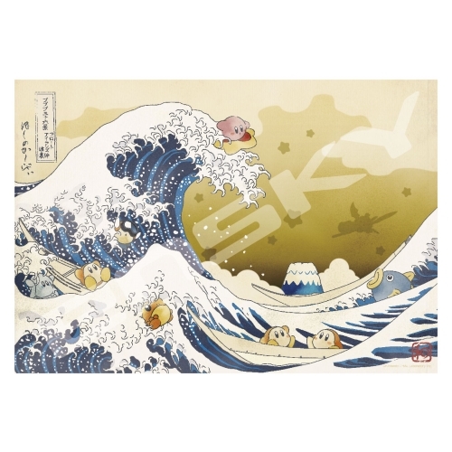 ENSKY│1000片拼圖│星之卡比【神奈川沖浪裏/浮世繪】│1000T