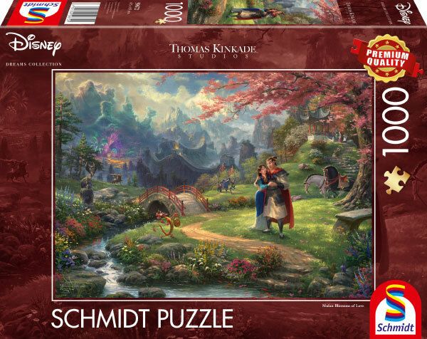 59672_Thomas_Kinkade_Studios_Mulan_Puzzle_Disney_1000_Teile_Landschaft_Bach_Garten_72ppi_Packshot